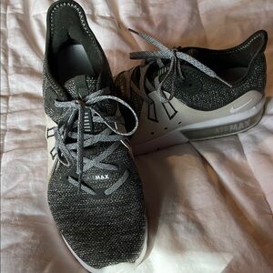 Nike Air Max Black and White Sneakers